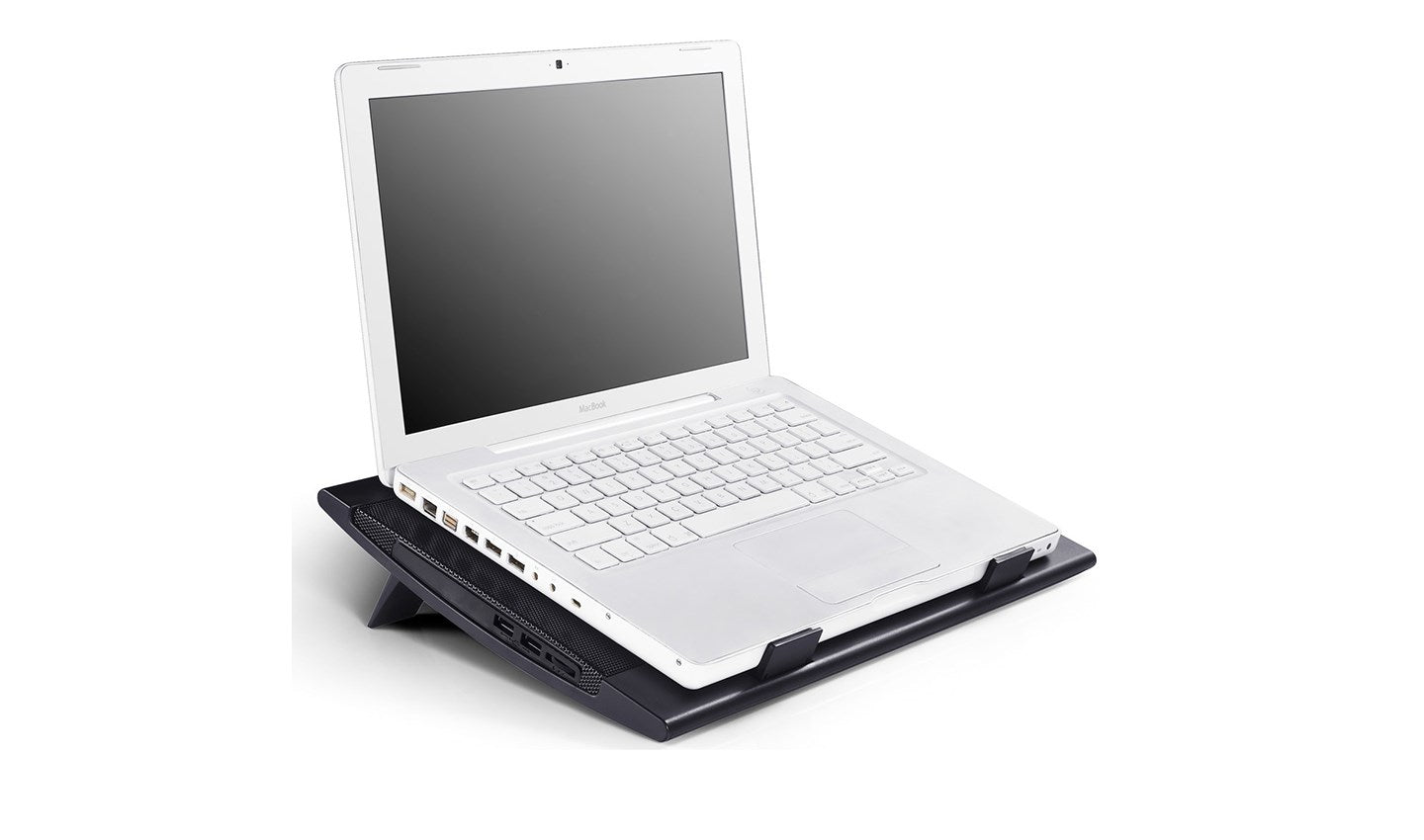 Deepcool Laptop-Kühler Wind Pal FS, schlank, portabel, hohe Leistung, zwei 140-mm-Lüfter, 2 xUSB-Hub, bis 17 "382x262x46mm (WINDPAL FS)