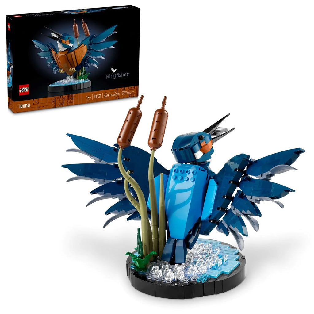 LEGO ICONS 10331 Kingfisher Bird - Home Decor Building Set for Adults