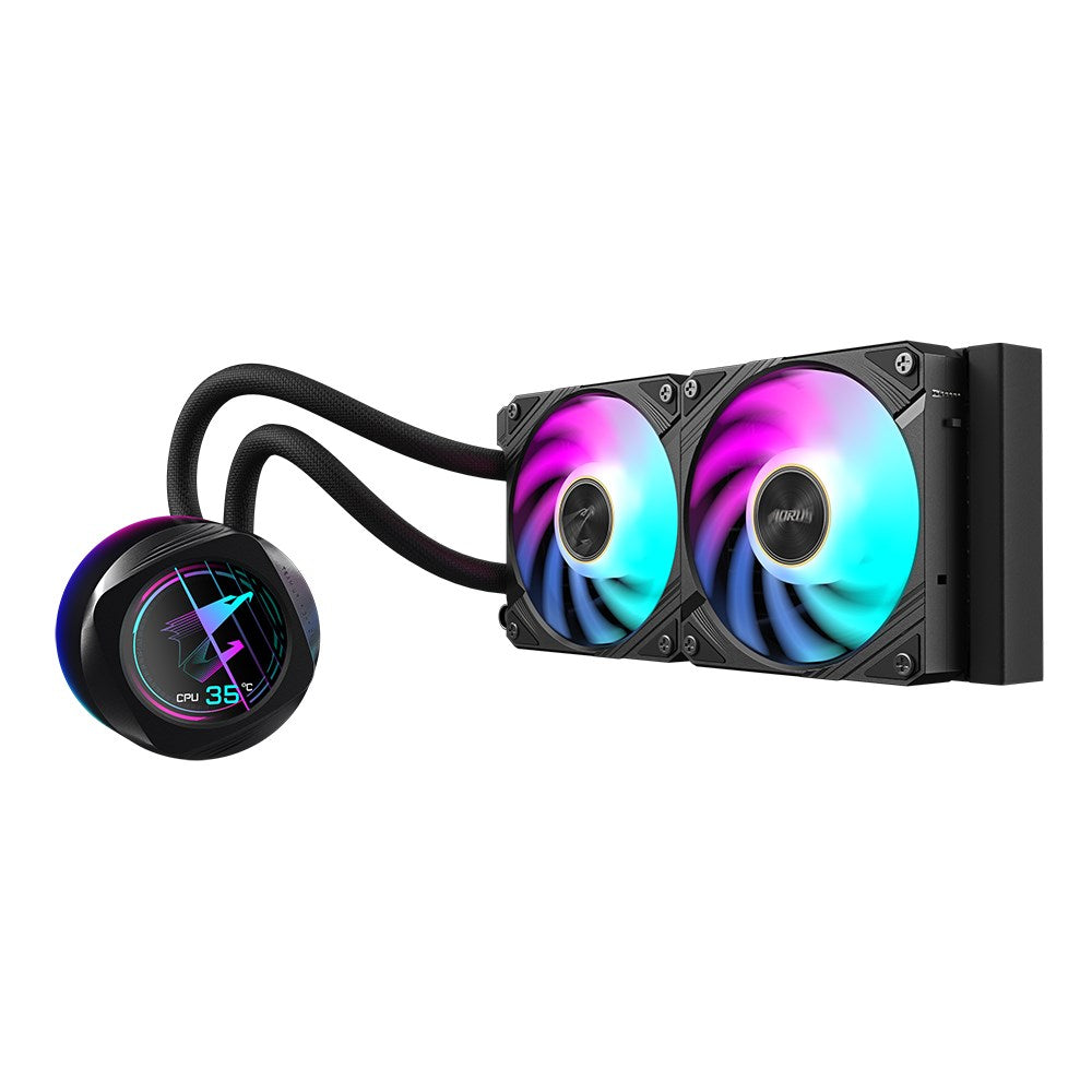 GIGABYTE AORUS WATERFORCE X II 240 Liquid CPU Cooling System (LGA115x, LGA1200, LGA1700, AM4, AM5, TR4, sTR5) (GP-AORUS WATERFORCE X II 240)