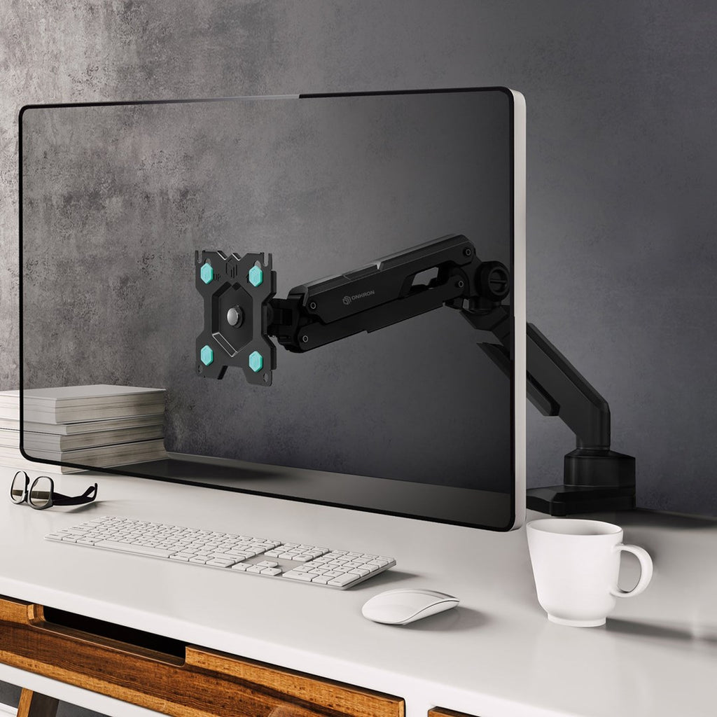 ONKRON G90-B Swivel and tilt desk mount for 13‘-34’ monitors  max. 10 kg  with rotation  black