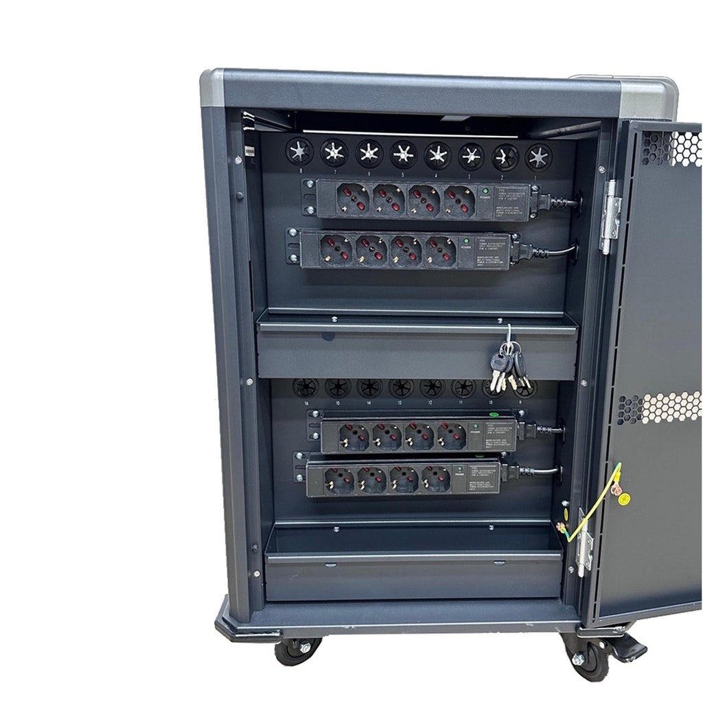 Ewent EW1703 Portable Device Management Cart/Cabinet Black Grey