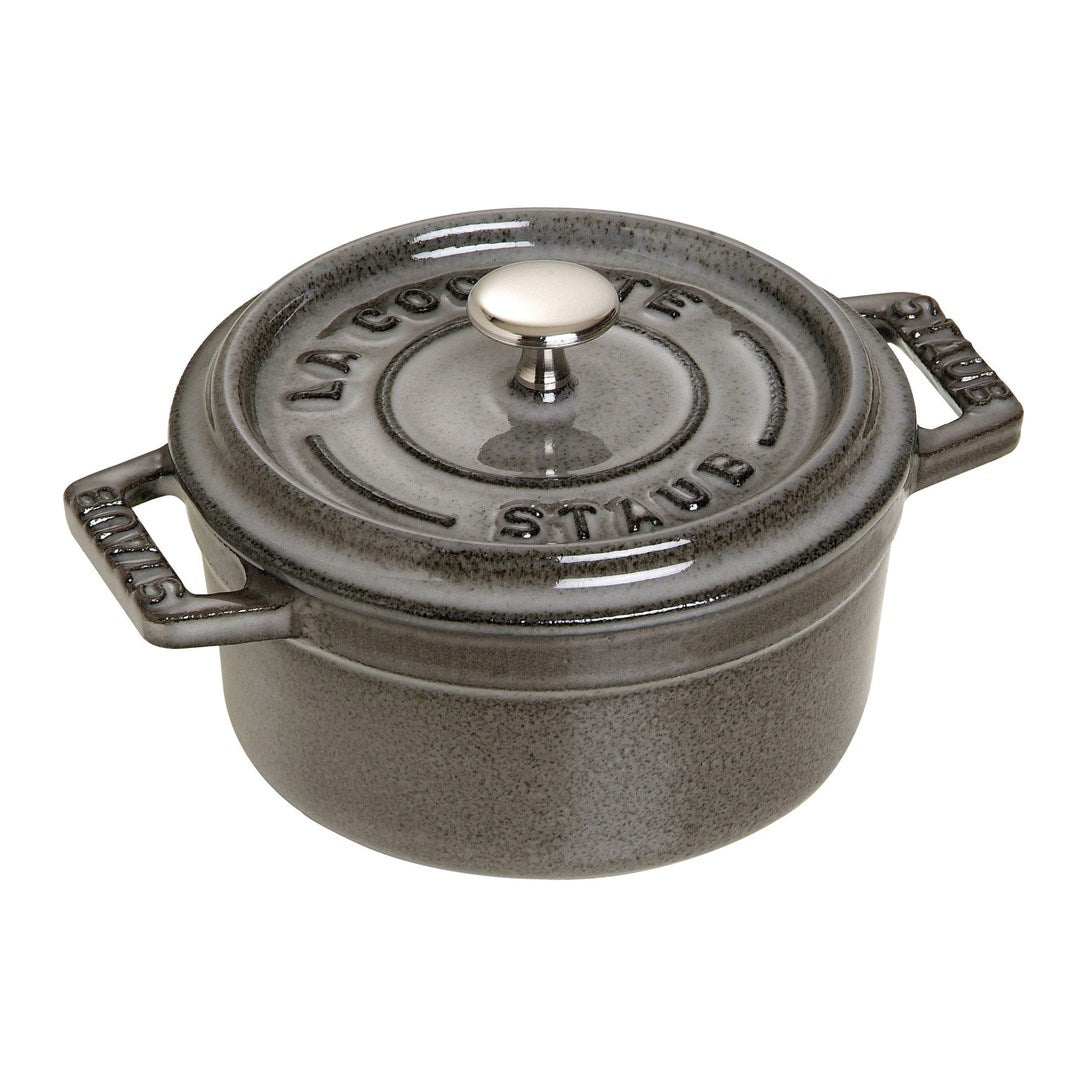 Staub Mini Round Cast Iron Pot 250 ml Graphite