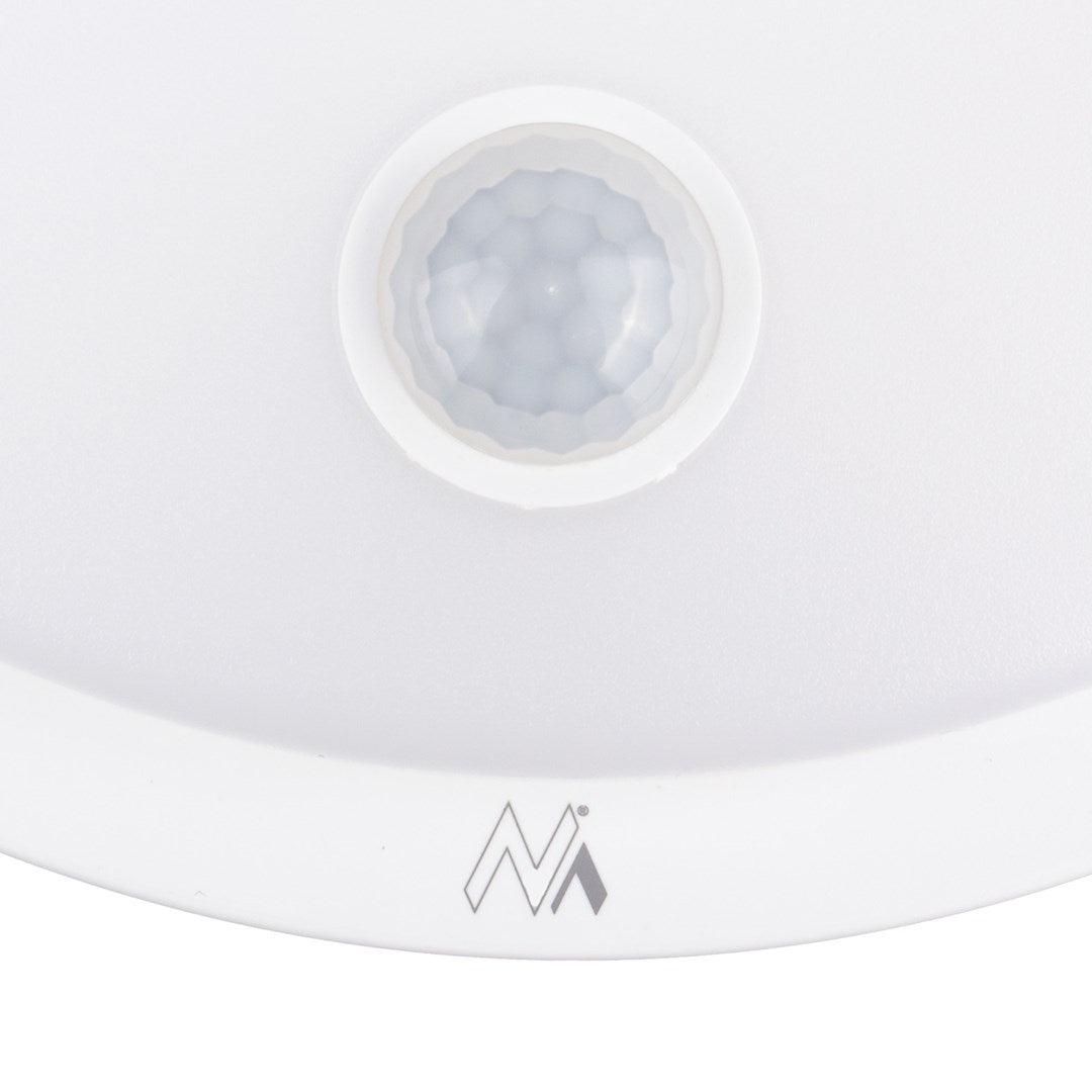 Maclean LED lamp with motion sensor  PIR sensor  white  10W  IP65  1000lm  neutral color  MCE525 W