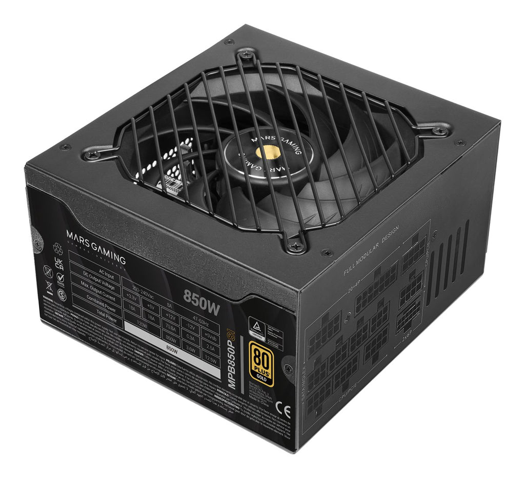 Mars Gaming MPB850PSI Power Supply 850W ATX Black 24-pin