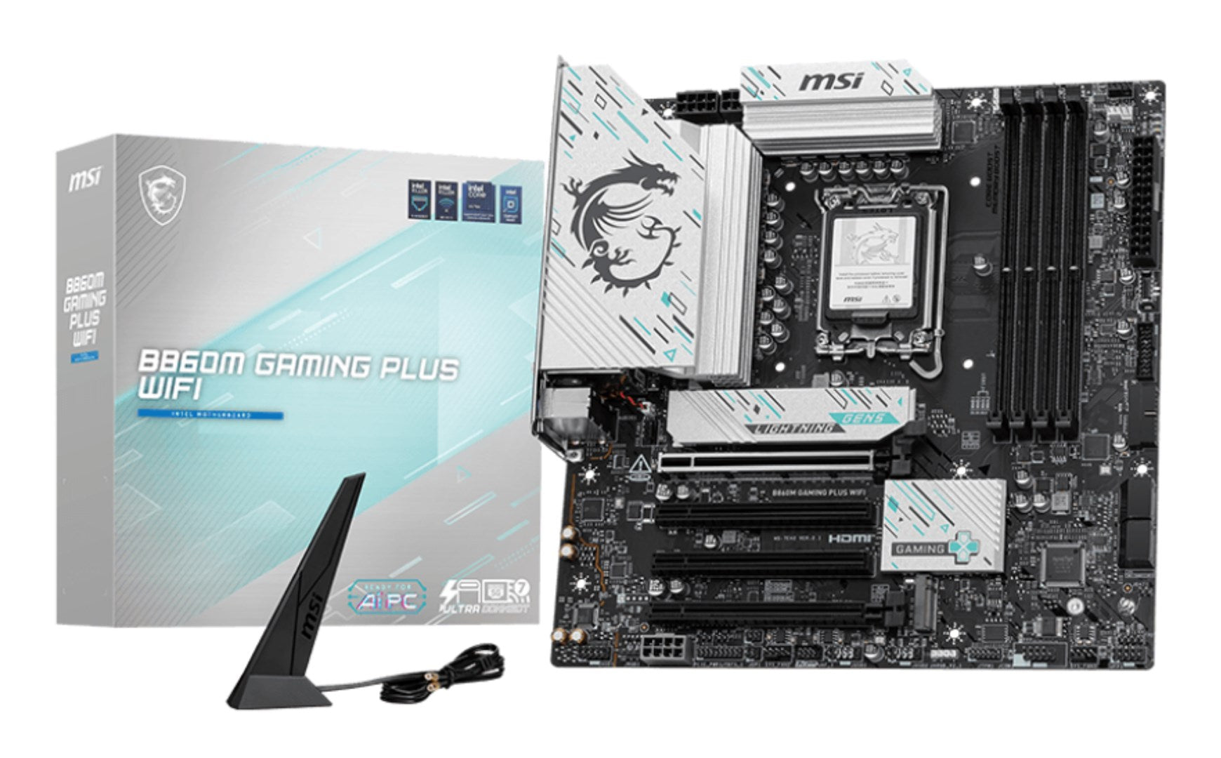 MSI B860M GAMING PLUS WIFI Micro ATX Motherboard (7E42-003R)