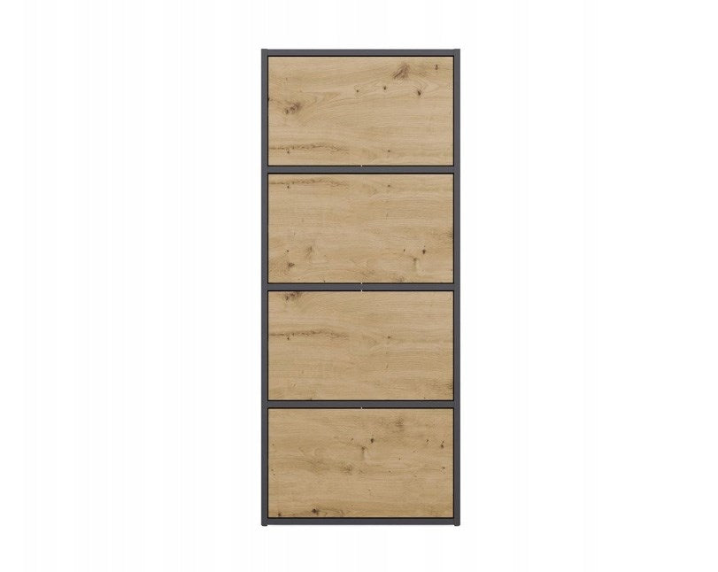 ALMA Chest of Drawers Anthracite/Artisan Oak
