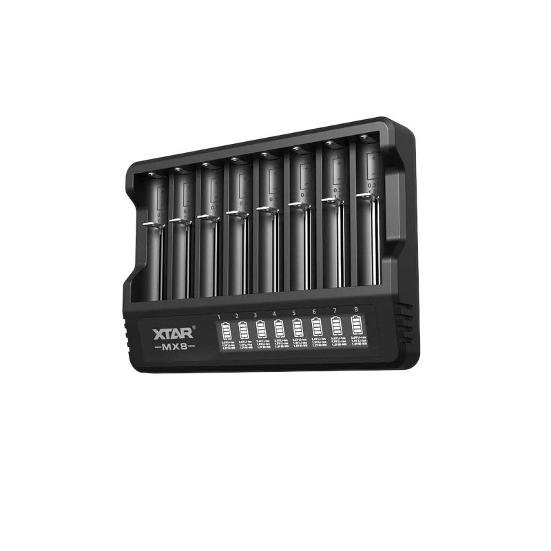 Battery charger Li-ion 3 6V / 3 7V / 1 5V and 1 2V Ni-MH XTAR MX8