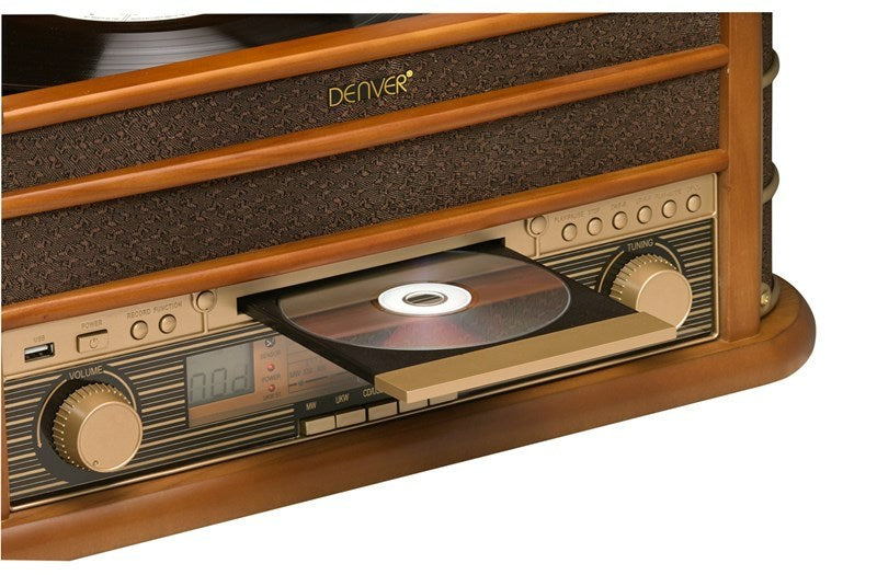 Retro wooden music center Denver MCR-50MK3 with tu