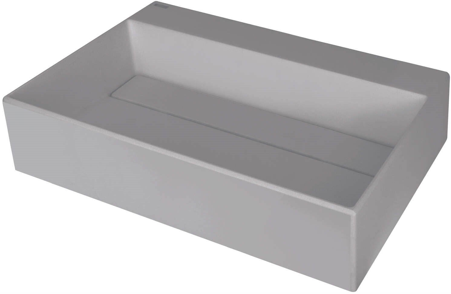 Granite countertop washbasin with a place for a tap - with a grille