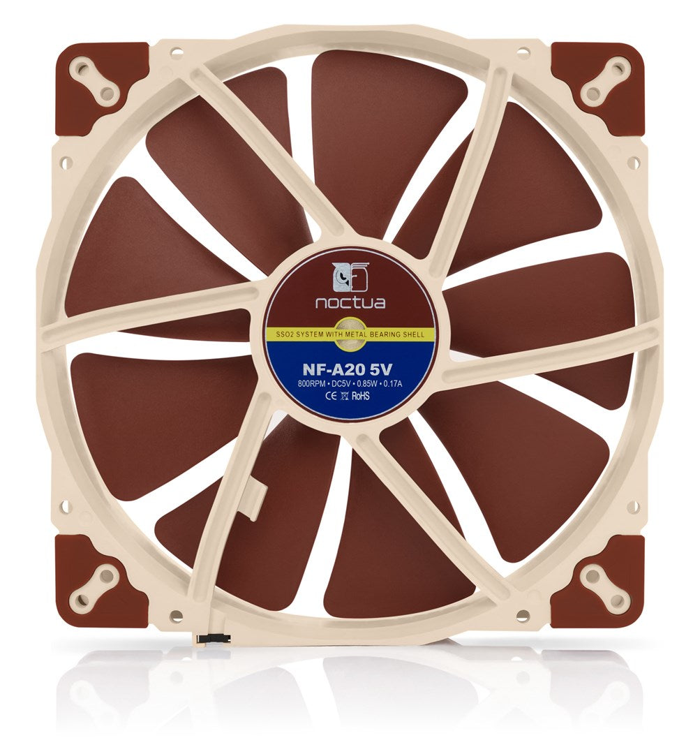 Noctua NF-A20 Computer Case Fan 20 cm Beige Brown
