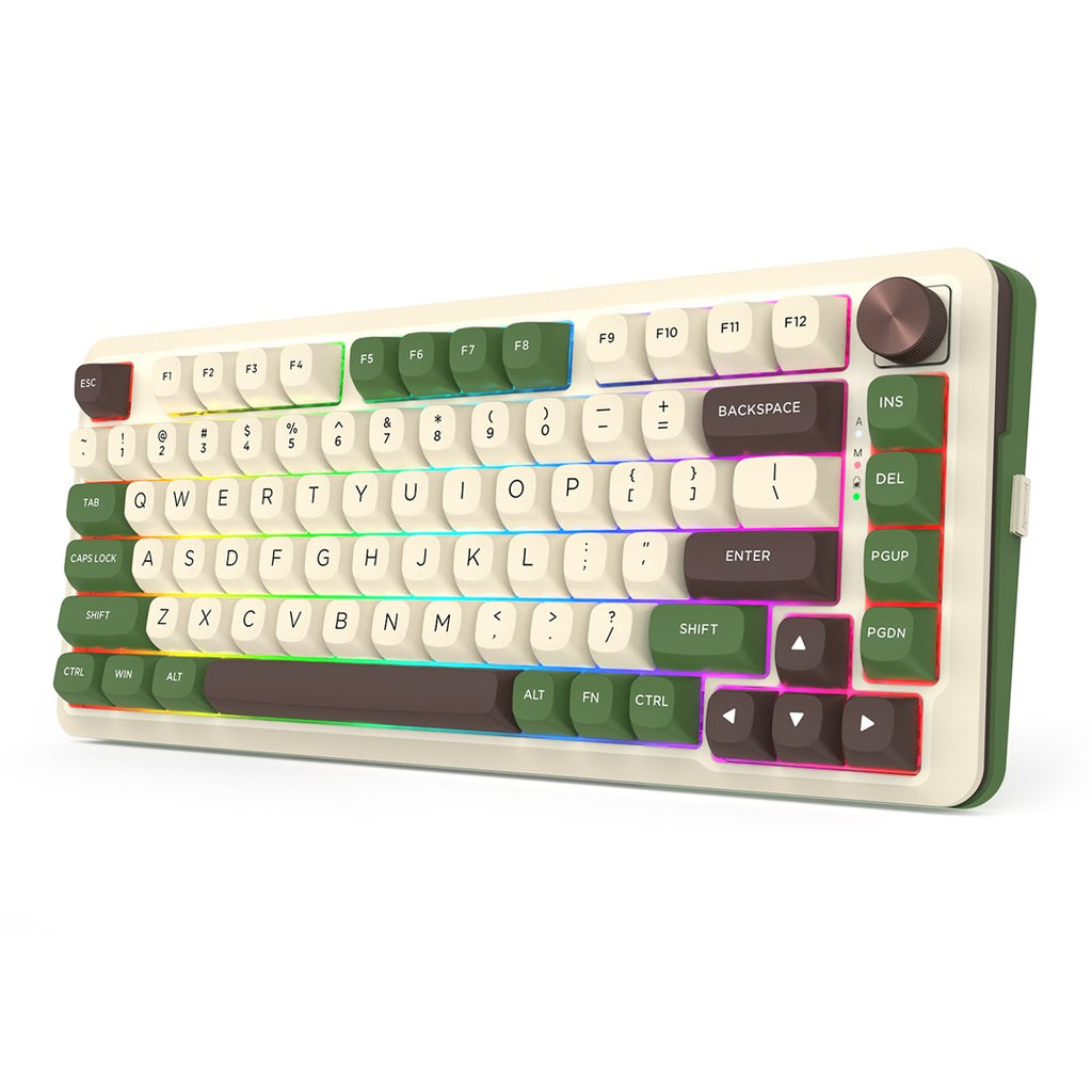 REDRAGON K681CGC-RGB-PRO Cyrus keyboard USB + RF Wireless + Bluetooth White  Green