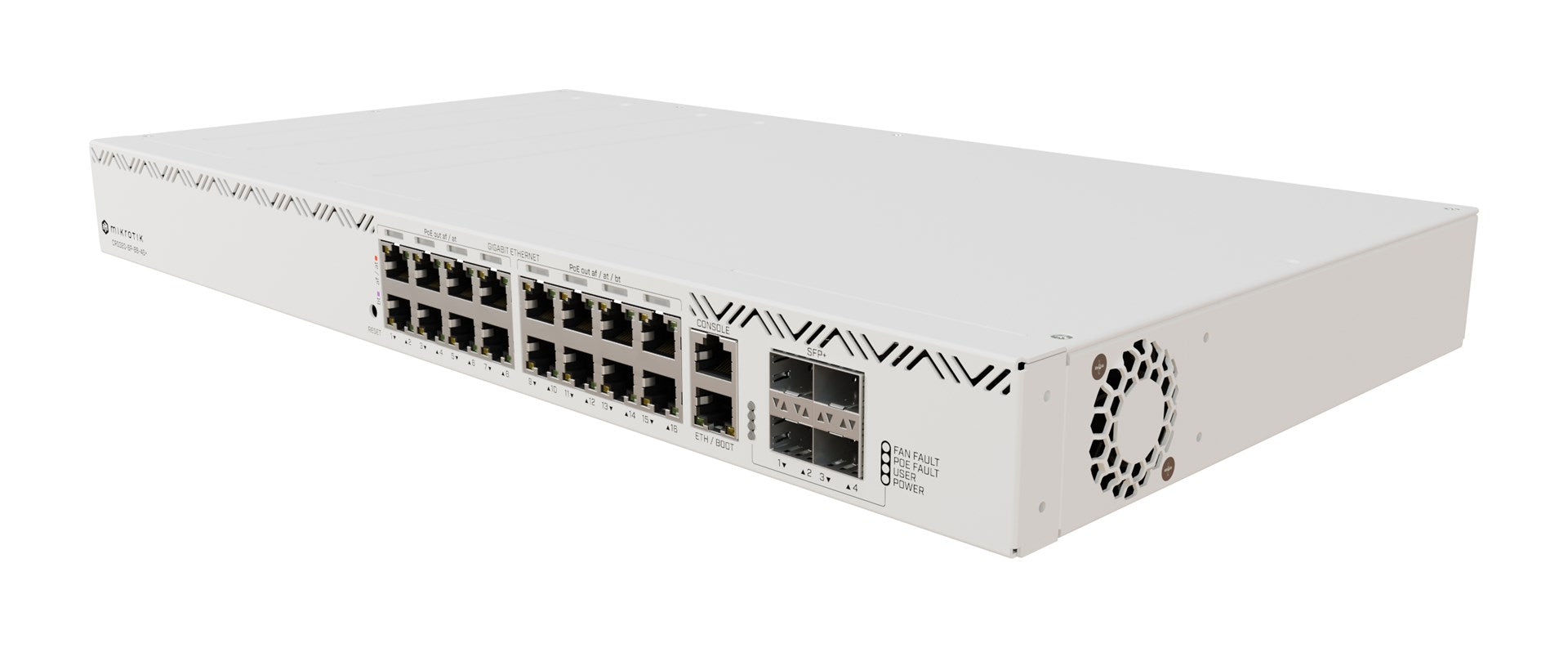 MikroTik CRS320-8P-8B-4S+RM - Smart Switch - 17 x 10/100/1000 (PoE++) + 4 x 2.5/10 G SFP+ - Rackmount/Desktop
