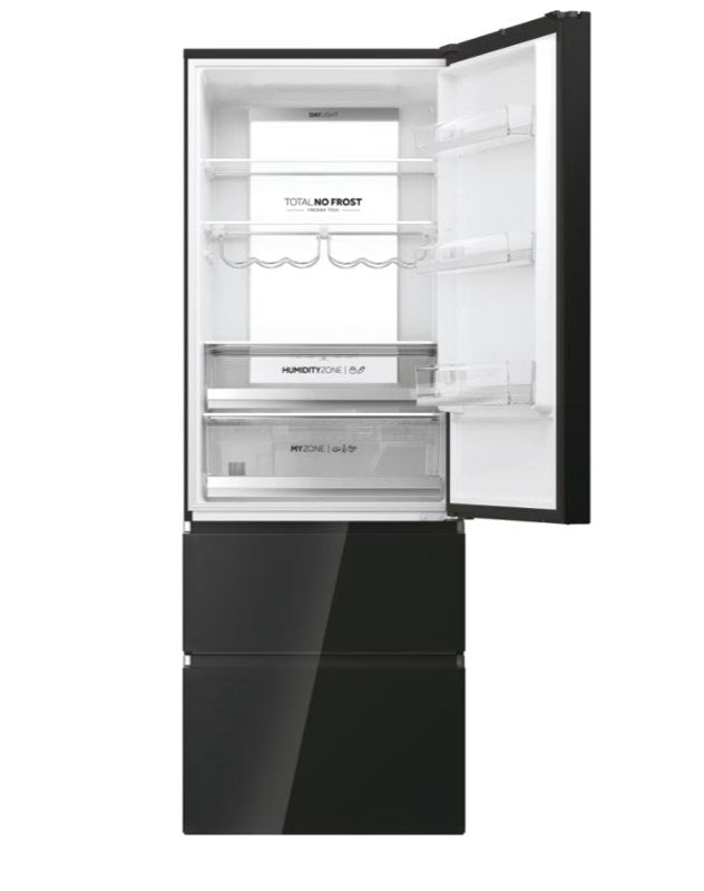 HAIER HTW7720DNGB Multidoor Refrigerator (Black)