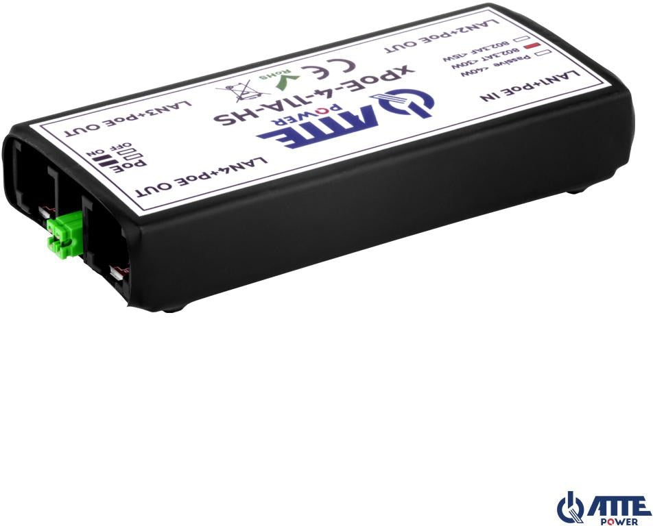 4-PORT POE SWITCH ATTE xPoE-4-11A-HS, Miniature LAN Extender