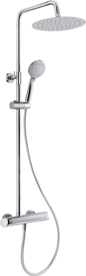 Deante Rain Shower System Chrome 250mm Height Adjustable for Arnika