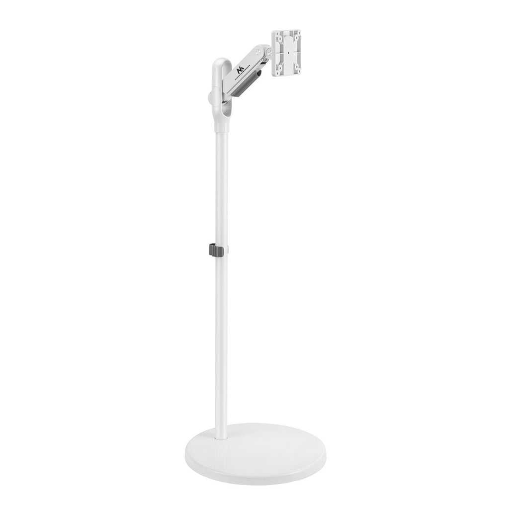 Maclean Mobile Floor Stand for Monitor/TV Gas Spring 17-35" Max 10 kg White MC-970W