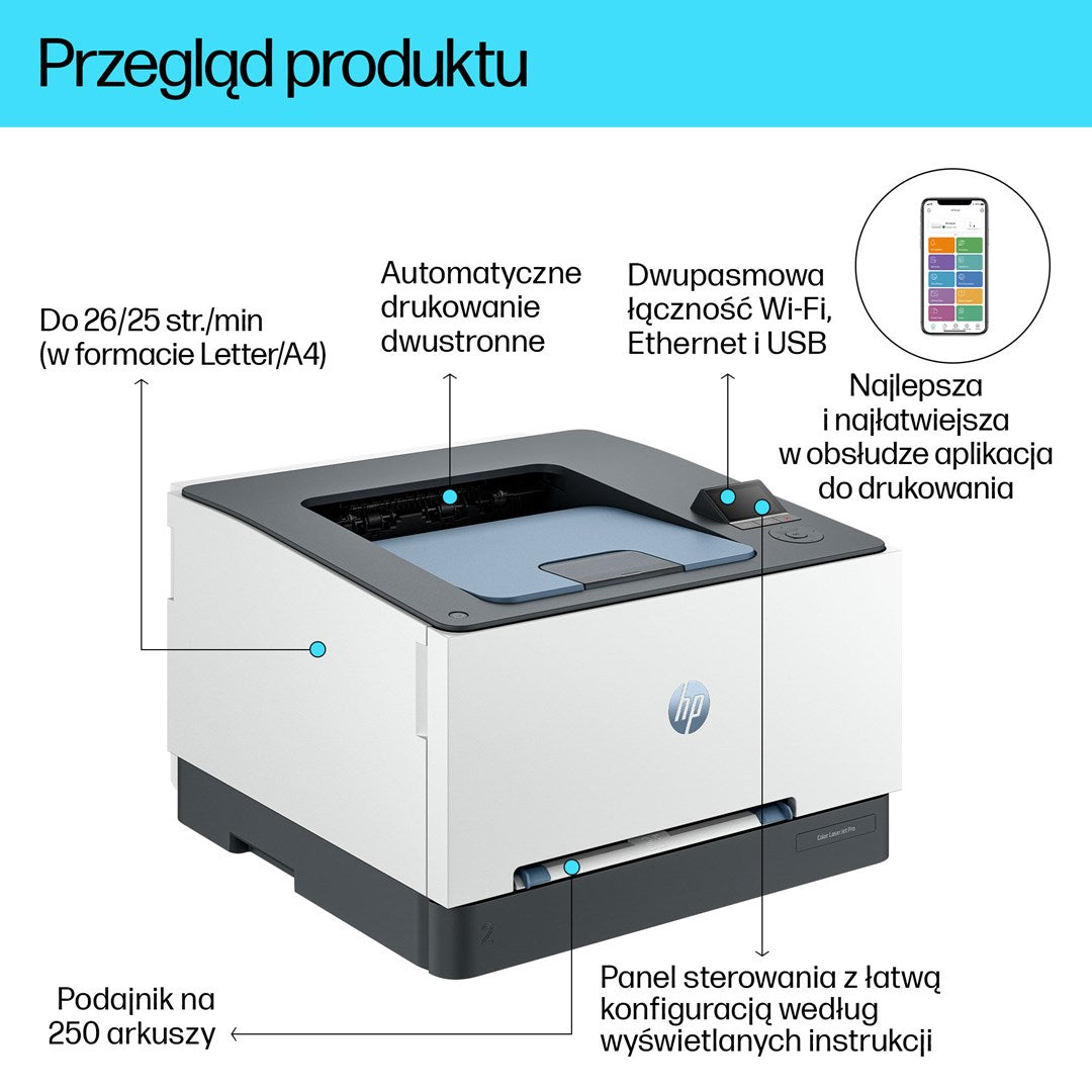 HP LaserJet Pro 3202dw Wireless Multifunction Color Printer  Duplex