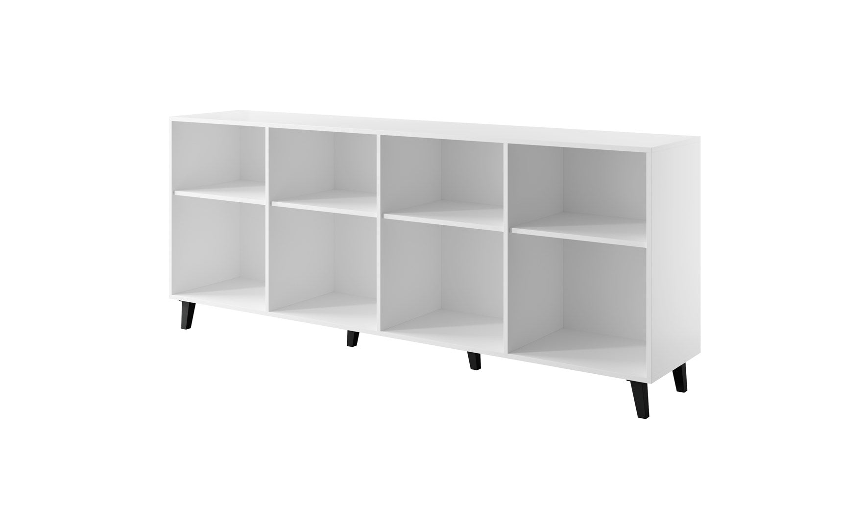 FARO Chest of Drawers 200x42x82 White Matte + Oak Craft