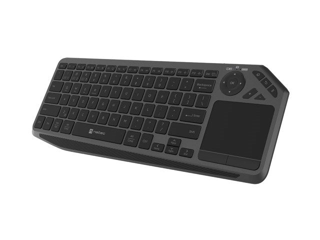 NATEC Wireless Keyboard NKL-2317 - Black - 90 Keys - Smart TV Compatible