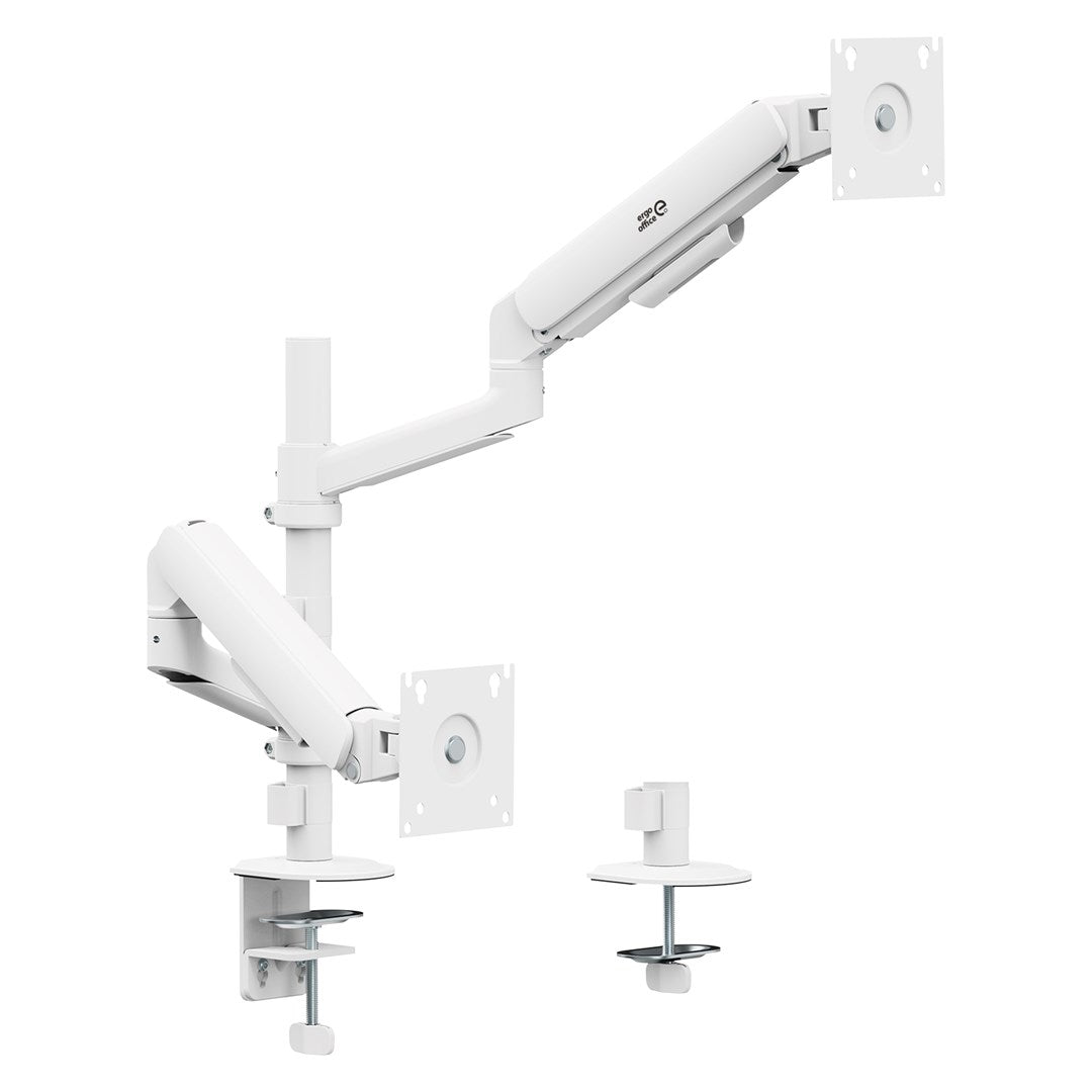 Ergo Office Dual Monitor Mount for 17-32" Screens - 10 kg Capacity per Arm - Model ER-692 W