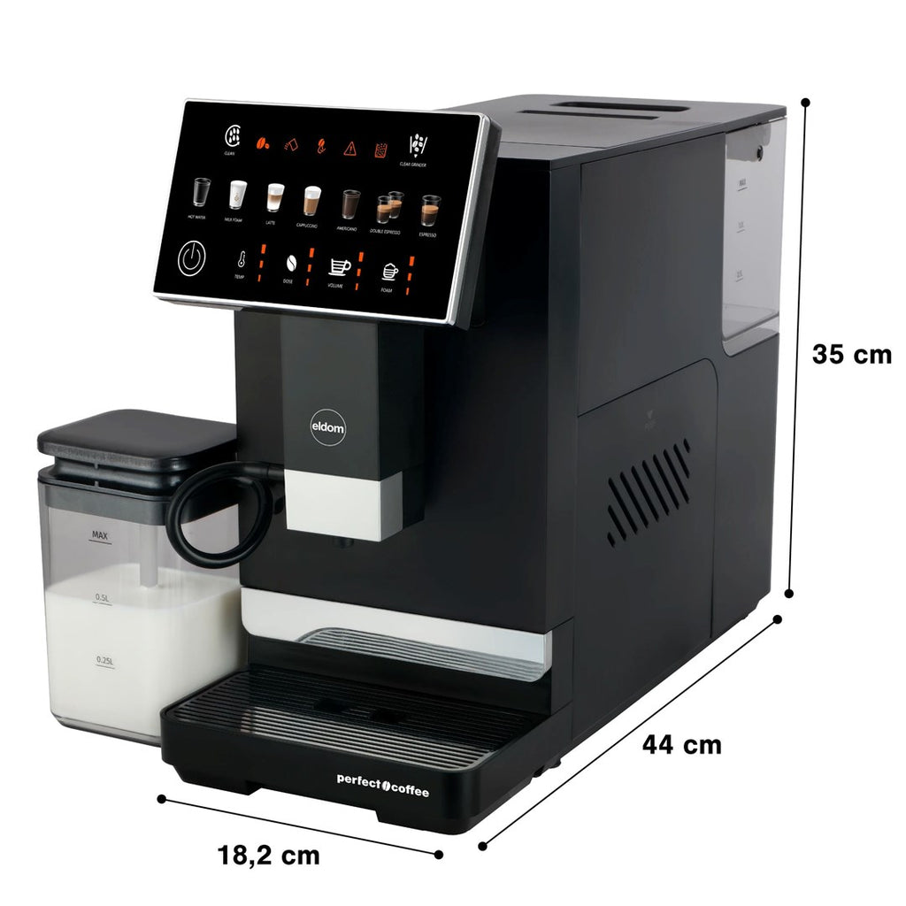 ELDOM ECA10 AUTOMATIC PRESSURE COFFEE MACHINE 7 PROGRAMS