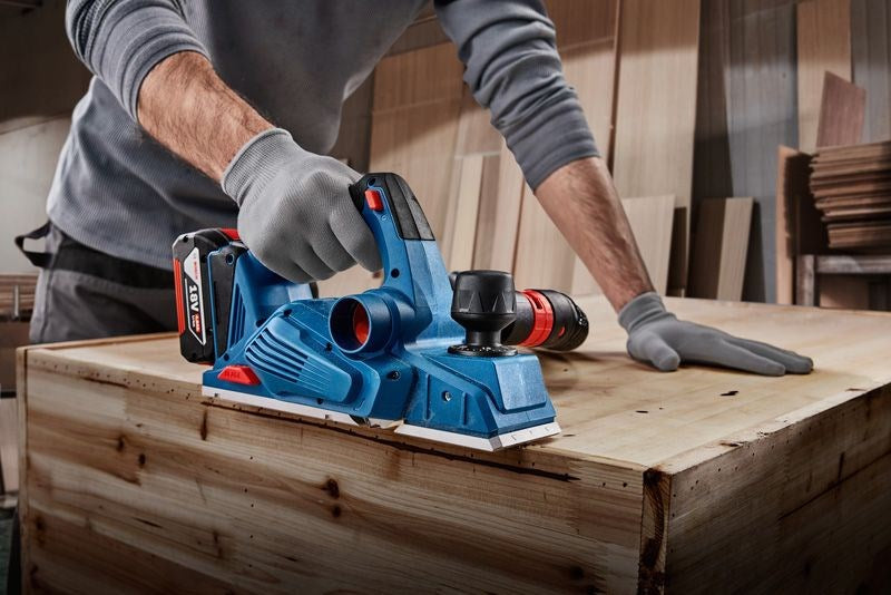 Bosch GHO 185-LI Planer Black Blue 14000 RPM