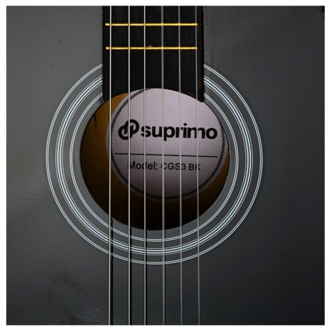 SUPRIMO CGS3 BK - Classical Guitar 4/4 Black