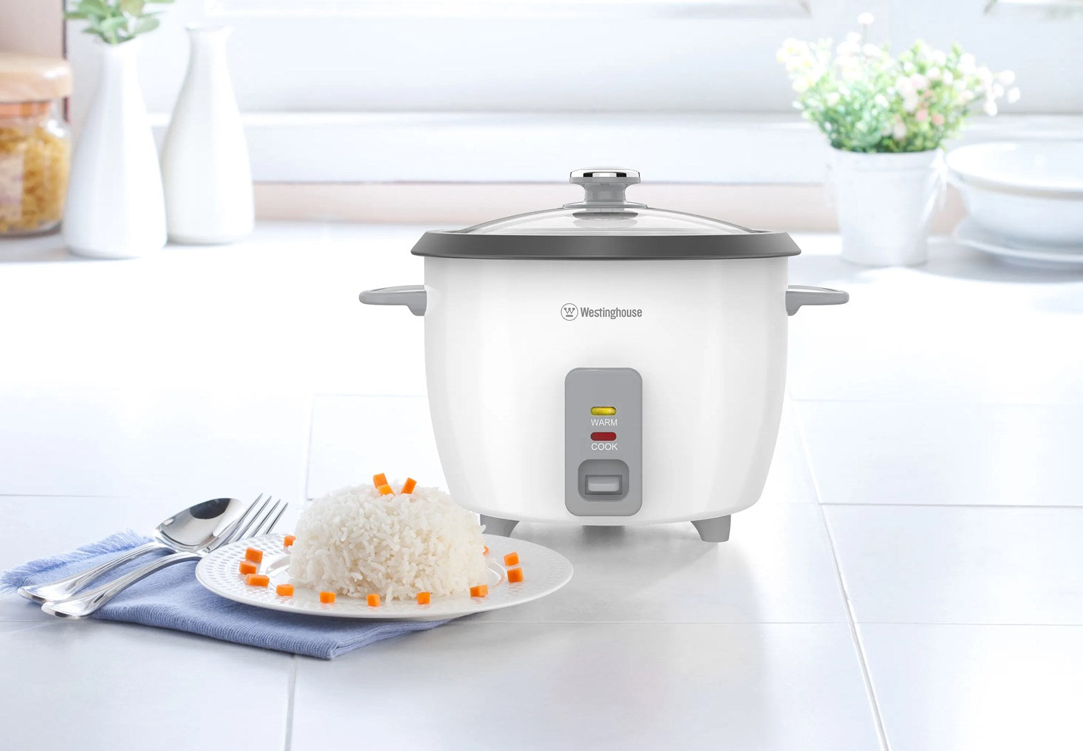 Rice Cooker Westinghouse WKRCHSL5EU 1 L 400 W White