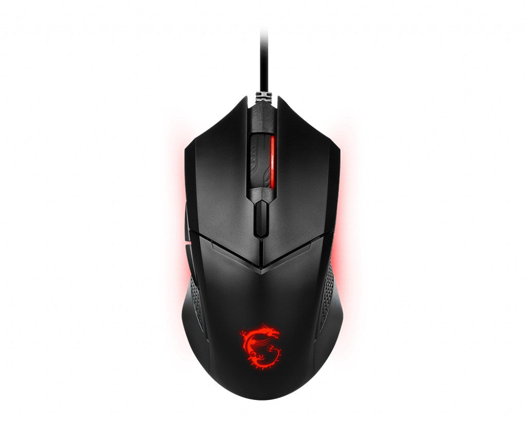 MSI CLUTCH GM08 Optical Gaming Mouse 4200 DPI Ambidextrous 6 Buttons Red LED