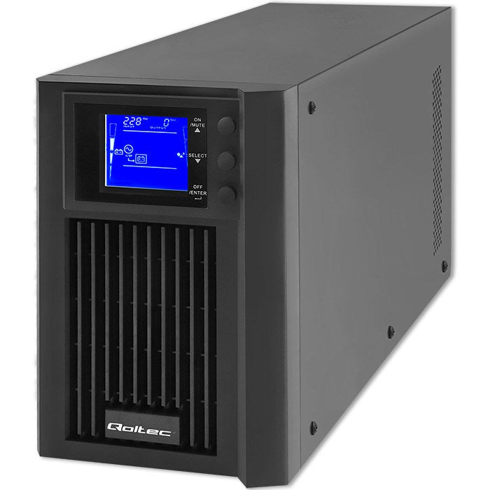 Qoltec Online UPS Pure Sine Wave 2kVA 1.6kW LCD USB