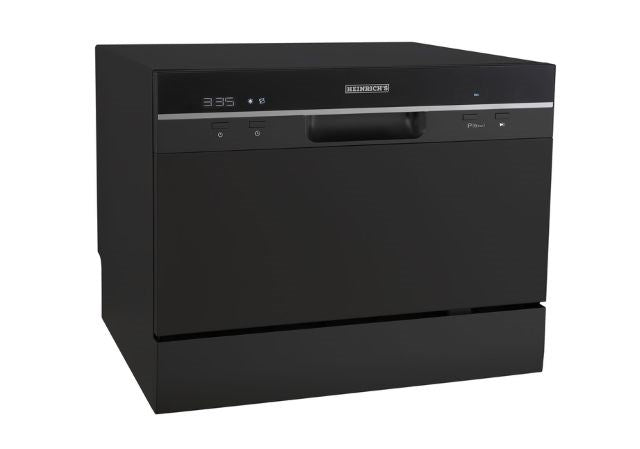 HEINRICH'S Dishwasher Countertop Black 6 Place Settings 8840