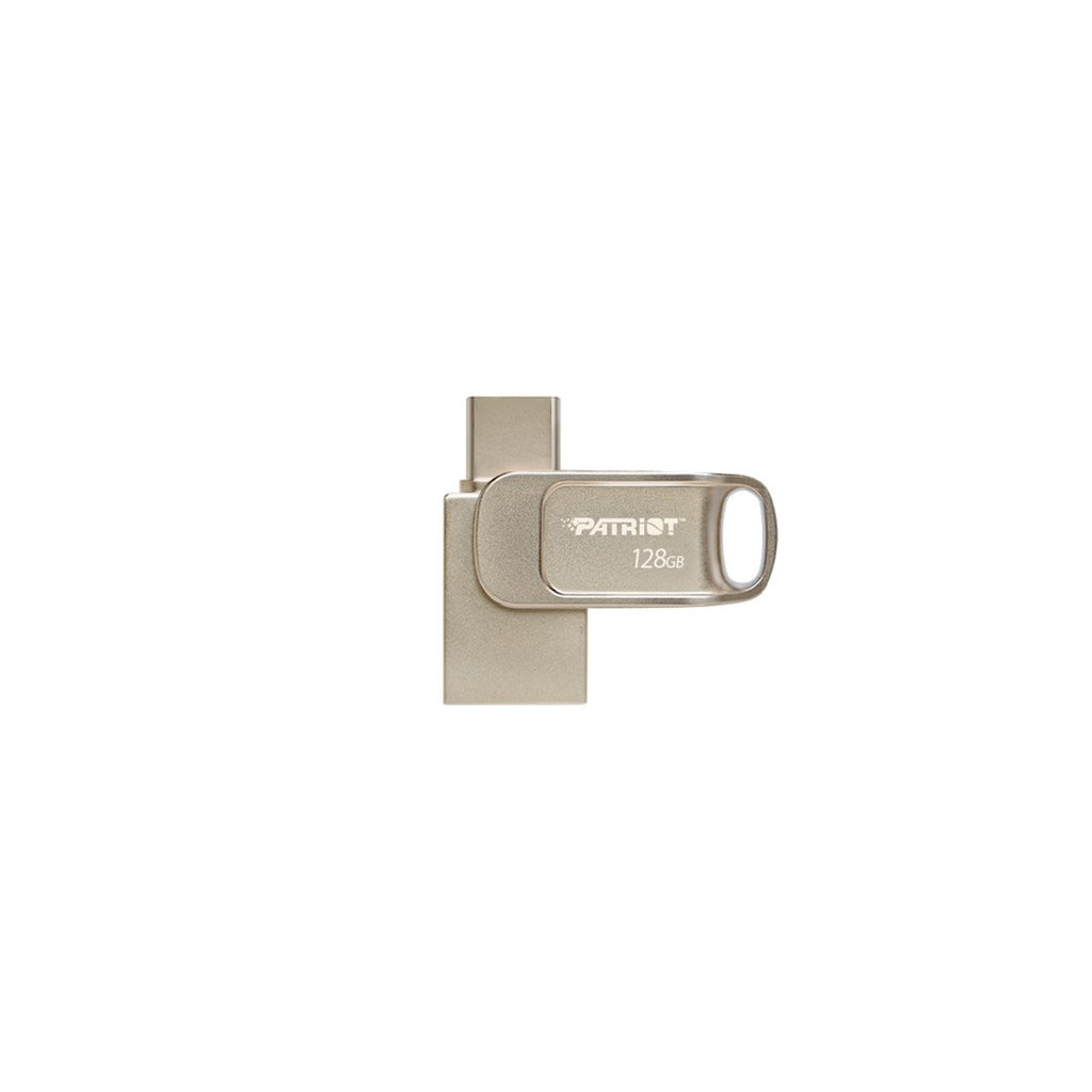 Patriot Memory Tab T560 128GB USB Flash Drive Dual USB 120MB/s (PS128GT560DS5D) Silver