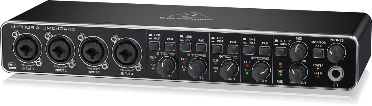 Behringer U-Phoria UMC404HD USB Audio Interface
