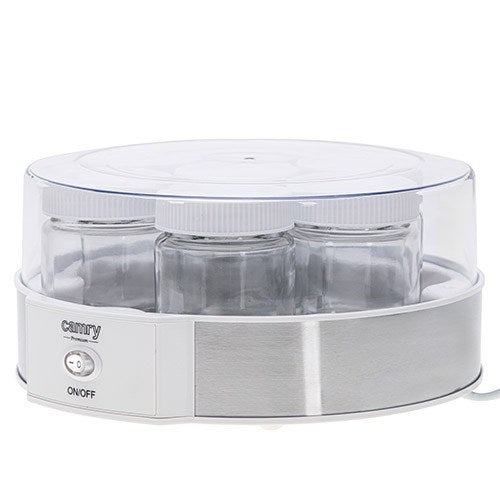 Adler Yogurt Maker CR 4519 - 1.4 L Capacity - 20 W Power - Silver and White