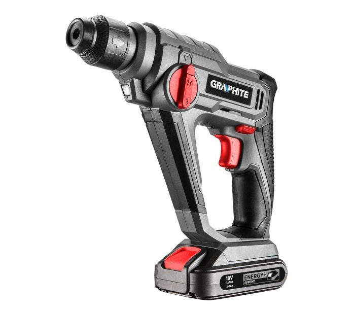 GRAPHITE Rotary Hammer 58G009 - SDS Plus, 900 RPM, 27000 g, 5000 bpm