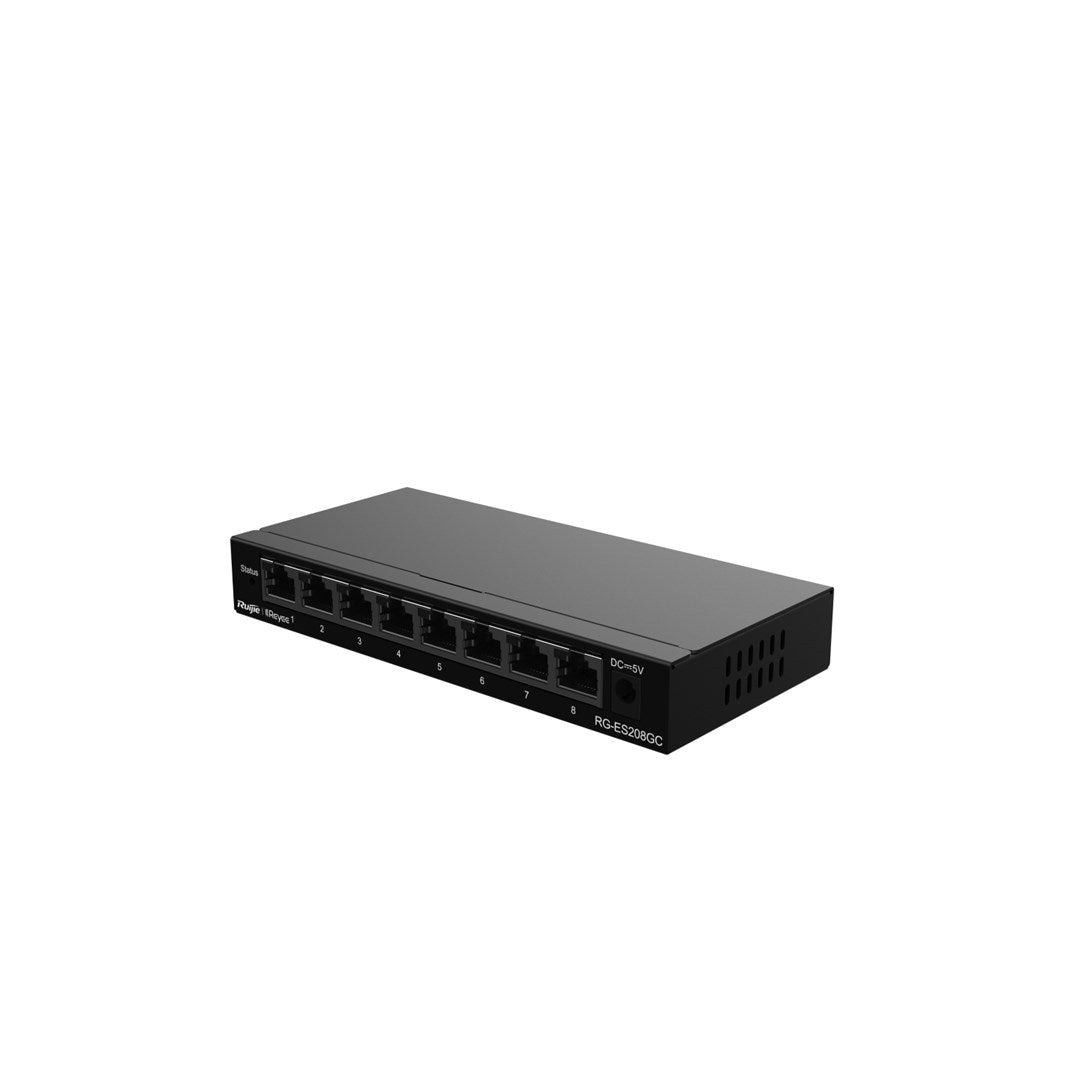 Ruijie Networks RG-ES208GC network switch Managed L2 Gigabit Ethernet (10/100/1000) Grey