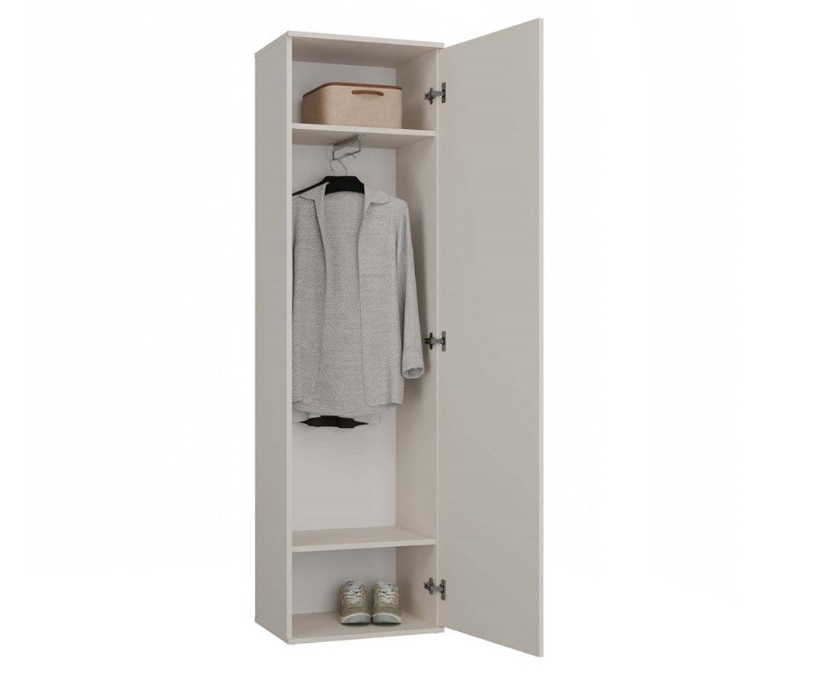 DUO Wardrobe with Mirror - Cashmere Color