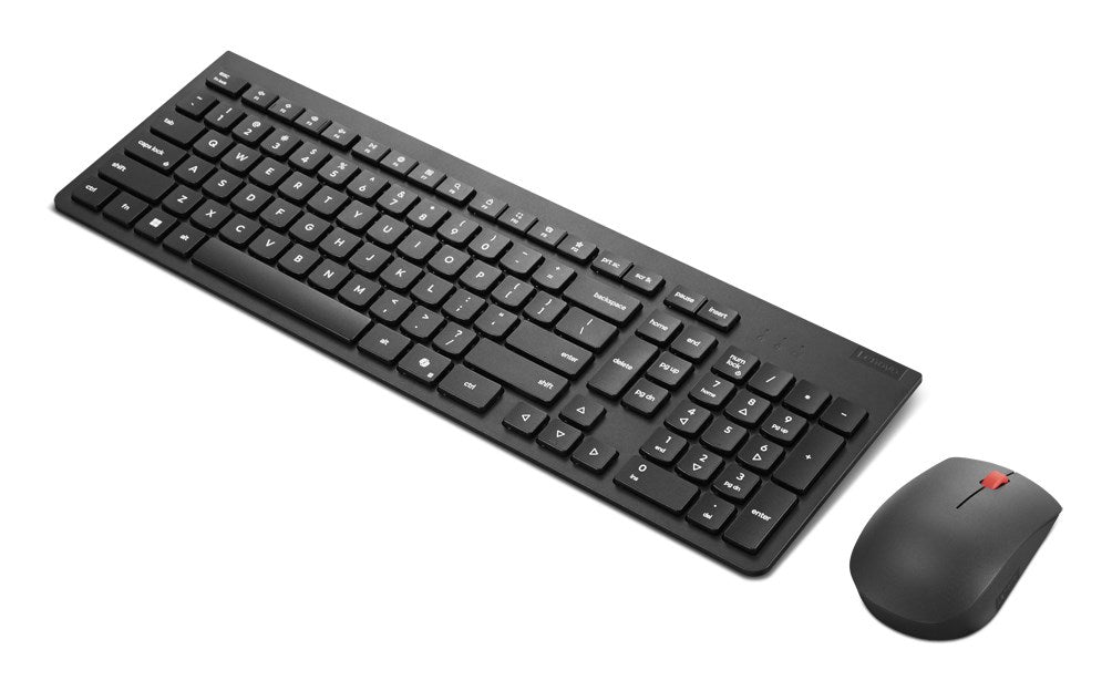 Lenovo Wireless Keyboard and Mouse Set Spill-resistant Plug and Play Compatible with Windows, Mac Model 4X31R64481