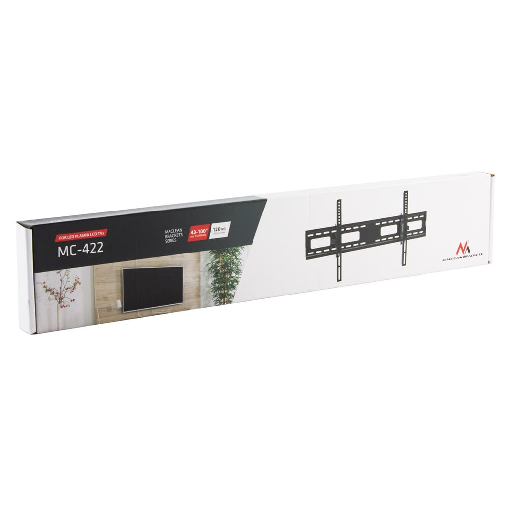 Maclean MC-422 Heavy Duty TV Wall Mount 43-100 inch max VESA 800x400 120 kg Tilting +/-15°
