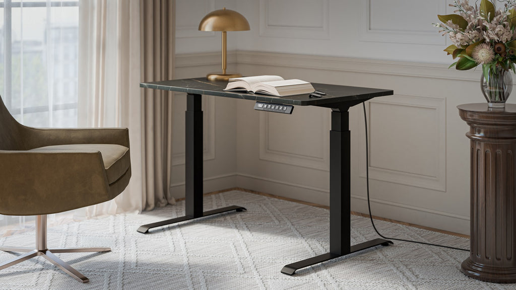 MOON Electric Height Adjustable Desk 121x67 Black/San Sebastian 121x67x72-120