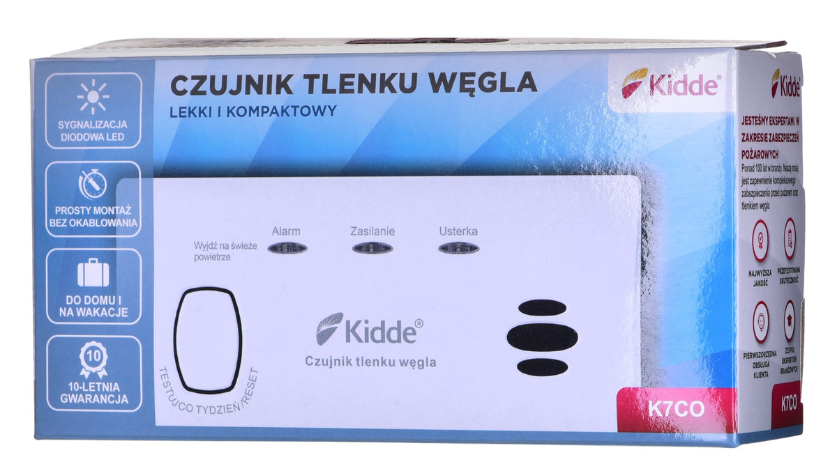 Kidde Carbon Monoxide Detector K7CO 210 g 155x82x44mm