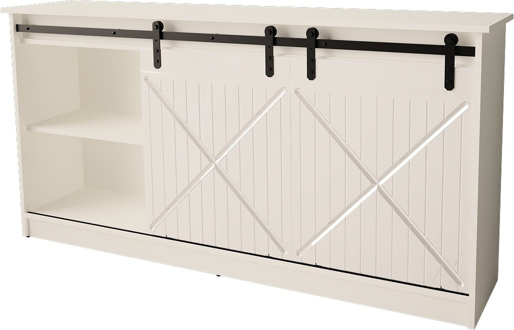GRANERO Chest of Drawers 160x80x35 cm White Gloss