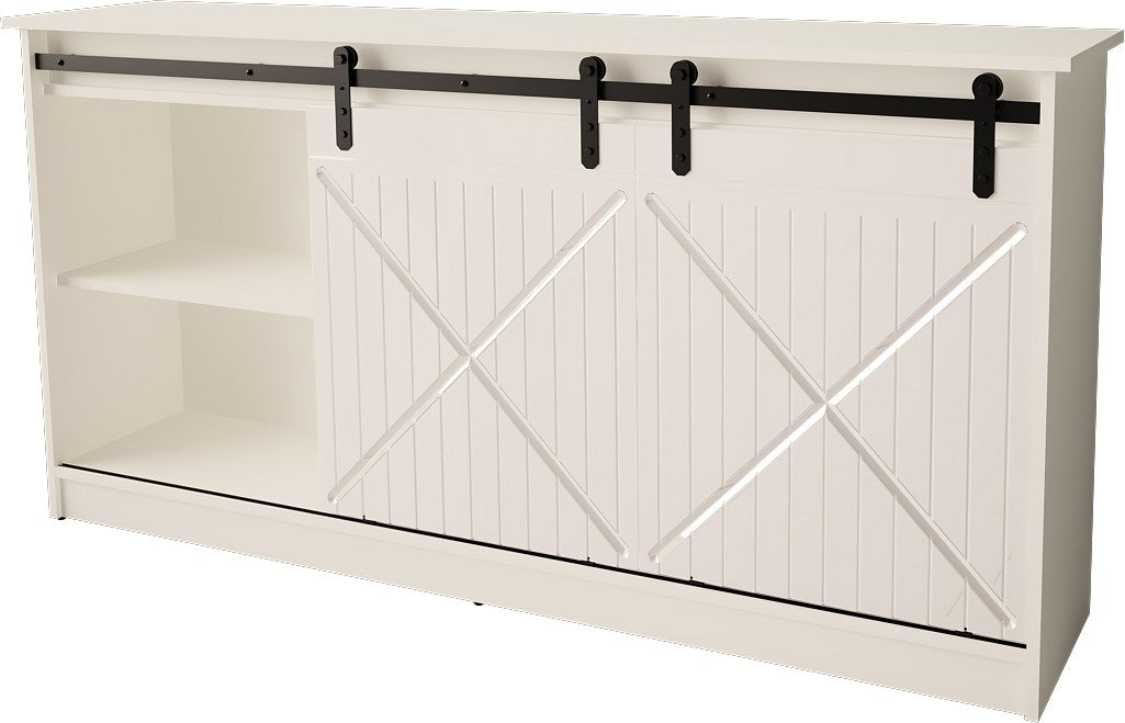 GRANERO Chest of Drawers 160x80x35 cm White Gloss