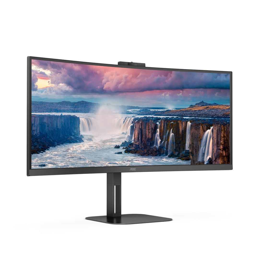 AOC V5 CU34V5CW 34" Wide Quad HD LED Monitor 3440 x 1440, Black
