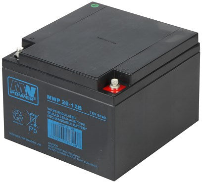 MW Power 12V 26Ah Battery | Model: 20400