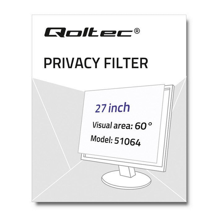 Qoltec 51064 Display Privacy Filter 27" Black