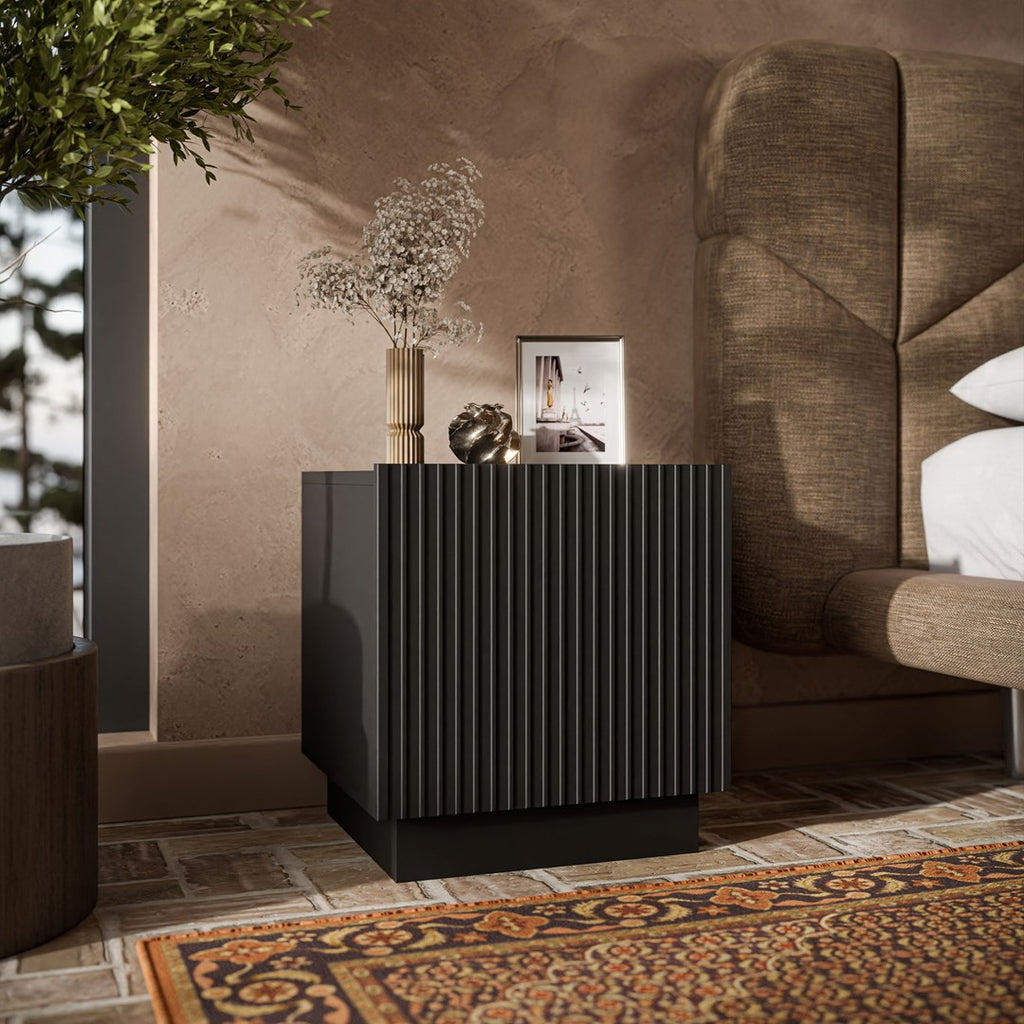 Cama Bedside cabinet  2 pcs  LIVERTI  45x42x47  black