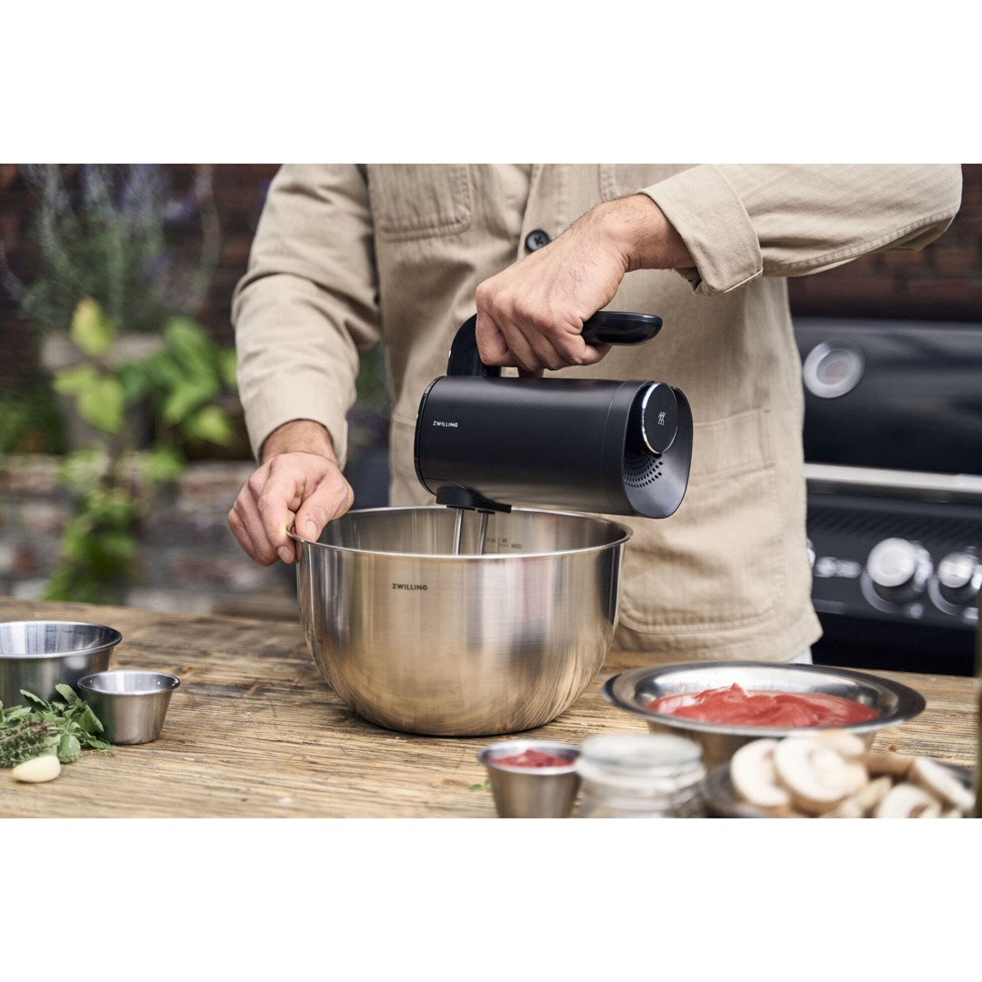 ZWILLING XTEND Cordless Hand Blender Set with Battery, Black