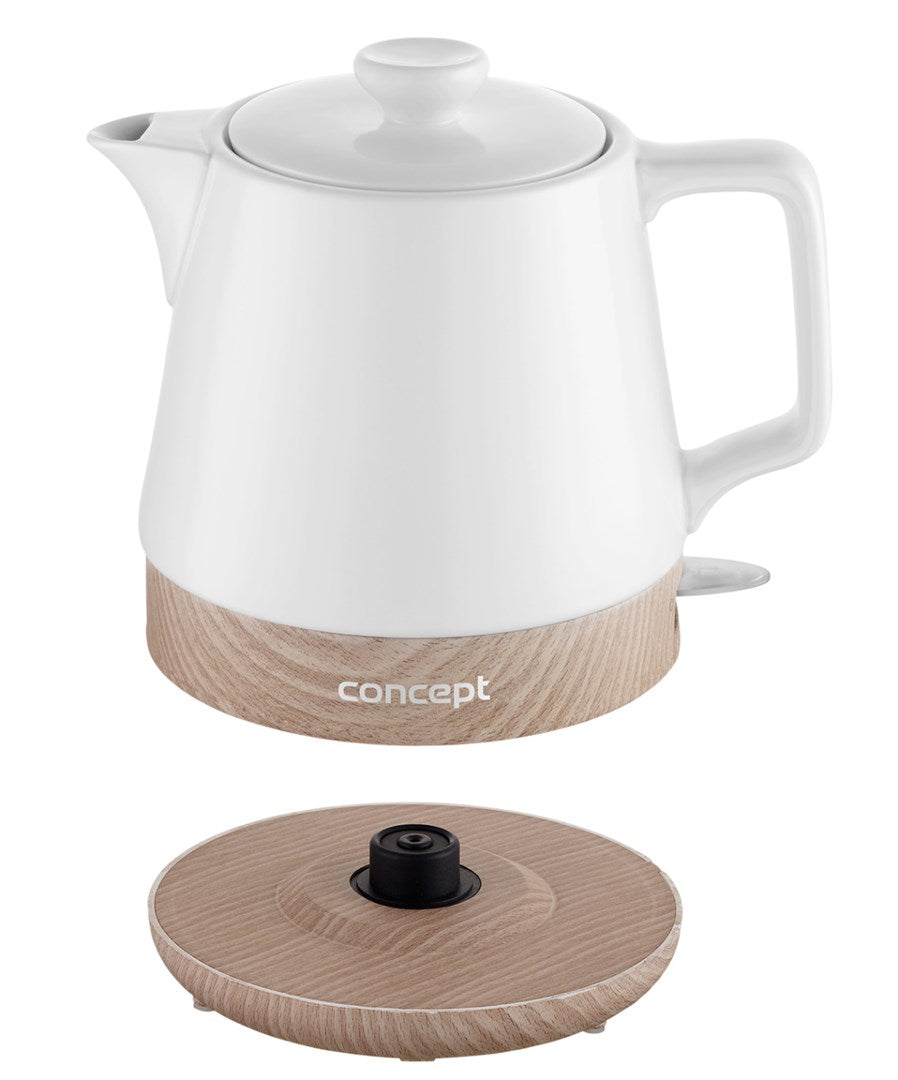 CONCEPT Ceramic Electric Kettle 1 L White | Model: RK0060