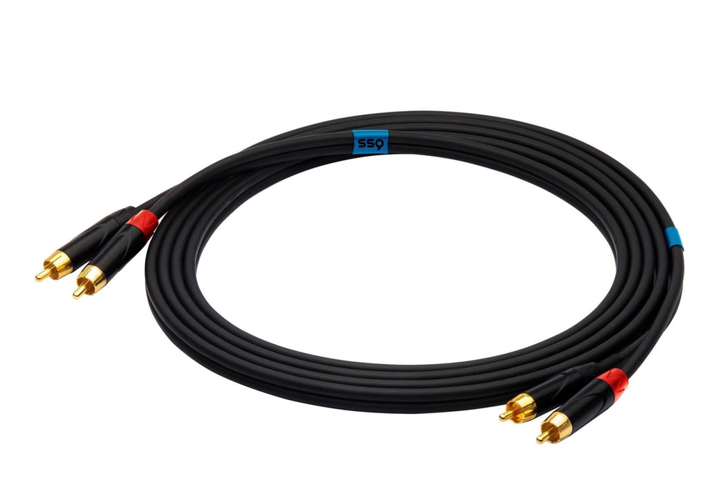 SSQ RCARCA3 Audio Cable 2x RCA 3 m Black